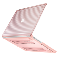 Étui pour ordinateur portable robuste pour étui macbook Air 13.3 avec protection contre les chutes de qualité militaire à texture à fines rayures | Remise en gros