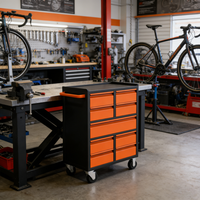 Chariot à outils moderne professionnel OEM d'usine, neuf, avec 9 tiroirs, en acier thermolaqué, pour atelier et garage