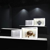 LIFEWATCH 86 pulgadas móvil independiente holograma táctil interactivo 3D ojo desnudo transparente pantalla LCD escaparate