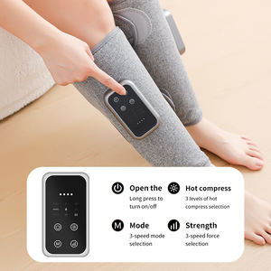 Masajeador de piernas con compresa caliente eléctrica, masajeador de pantorrillas inalámbrico para circulación y relajación muscular - Product Image 5