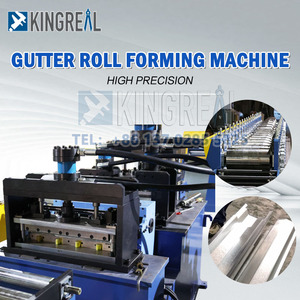 Machine de formage à froid de gouttières en aluminium de type K de 5 et 6 pouces sans soudure, <span class=keywords><strong>pour</strong></span> la fabrication de gouttières de pluie sur site et de descentes pluvieuses de calibre 0,032 pouces - Product Image 4