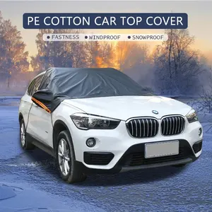 Cubierta impermeable para exteriores a prueba de nieve y tela a prueba de agua PEVA media cubierta para coche