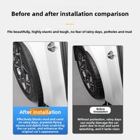 Protector de Salpicaduras Interior de Plástico para Puerta Trasera para Geely Boyue L 2025