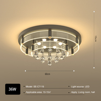 2023 Offre Spéciale livraison directe bonne qualité clair petit cristal acrylique abat-jour Led plafonnier