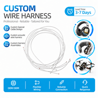 Câble audio interne personnalisé en fil de cuivre émaillé Litz multibrins flexible pour dispositif acoustique de casque intelligent portable