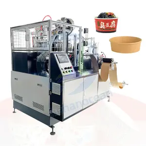 OCEAN High Speed Ramen Noodle 70PCS / Min Carton Salad Rice Take Away Kraft Soup Disposable Bowl Make Form Paper Bowl Machine