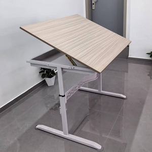 <span class=keywords><strong>Table</strong></span> de <span class=keywords><strong>dessin</strong></span> d'<span class=keywords><strong>architecte</strong></span> de bureau d'art manuel réglable en hauteur en métal d'ingénierie pour l'école - Product Image 5