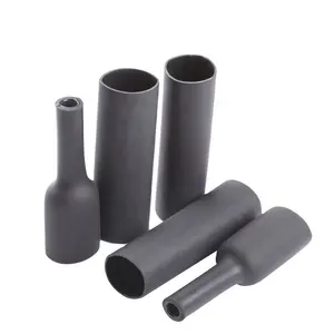 Đen Cách Điện Kép Tường Dính Lót PE Woer Heat Shrink Tube Với Keo