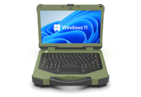 Intel i7 14e Ultra 7 165U prend en charge l'ordinateur industriel portable 14 pouces vers le haut robuste ordinateur portable résolution 1920x1080 Stock