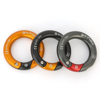 XINDA 23kN 7075 Aluminium Multidirektionaler Karabinerring 1mm Dick Kletterausrüstung Grau-Gold Wasserdicht Für Alle Jahreszeiten National