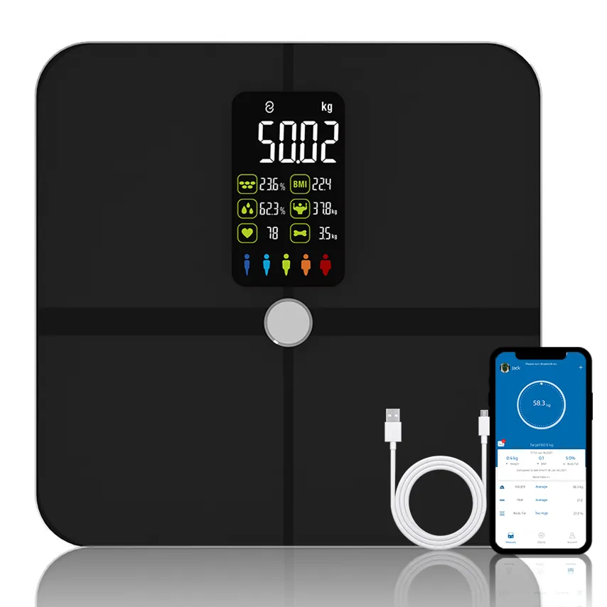 Digital Fat Scale Electronic Digital Body Fat Scales Bmi Smart Scale Measuring Weighing Scales
