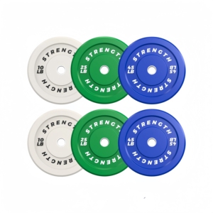แผ่นน้ำหนักยกน้ำหนักแบบพกพา CZ 10-55 ปอนด์ สีสันสดใส ผลิตจากยูรีเทนและยาง - Product Image 4