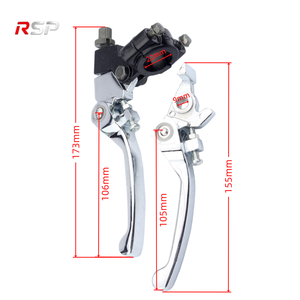 Juego de Palancas de Freno y Embrague Plegables de Aluminio CNC RSP, Diseño de Pivote Ajustable, Universal para Motocicleta, Motocross, Dirt <span class=keywords><strong>Bike</strong></span>, ATV - Product Image 2
