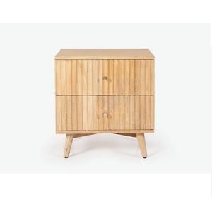 Durable Handmade Wooden Bedside <b>Cabinet</b> with Double Drawer Storage Modern Luxury Furniture for Bedroom Apartment and Living Room - Product Image 3