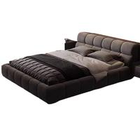 Lit confortable au design moderne avec cadre en bois de pin, tissu en velours, écologique, durable, avec rangement, disponible en tailles simple, double, queen et king.