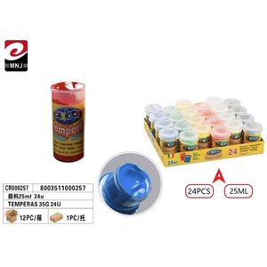 Tempera Paint 25Ml 24 Colors Art Supply For Crafting And Painting - Product Image 3