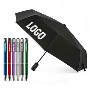 Stylo bille promotionnel pour publicité d'entreprise, stylo bille en métal avec logo personnalisé, vente en gros - Product Image 1