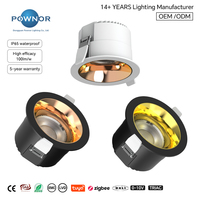 Downlight LED encastré étanche IP65 100-110lm/W 10W 15W 20W 25W 5CCT 2700K-6000K Dimmable Triac CE RoHS EMC LVD SAA ISO9001