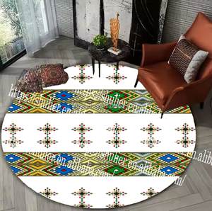 Traditionnel éthiopien Moseb motif afrique coloré panier <span class=keywords><strong>tapis</strong></span> en gros Habesha café <span class=keywords><strong>tapis</strong></span> pour mariage <span class=keywords><strong>et</strong></span> fête - Product Image 4