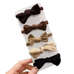 Lazo para el pelo de tela elástica para mujer, diadema informal, lazo jacquard de color aleatorio, hecho a mano - Product Image 5