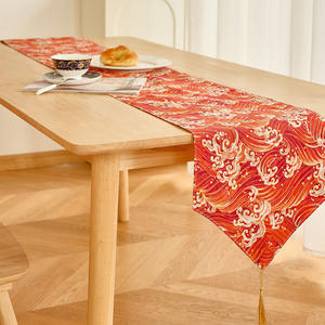 Commercio all'ingrosso della fabbrica del mare rosso stampa linea Look da tavolo Runner <span class=keywords><strong>cucina</strong></span> decorazione da tavolo Runner - Product Image 1