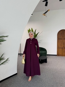 Abaya Maxi Personalizzata con Colletto <span class=keywords><strong>Peter</strong></span> <span class=keywords><strong>Pan</strong></span>, Vestito Islamico per Donne, Abbigliamento Musulmano <span class=keywords><strong>di</strong></span> Dubai - Product Image 5