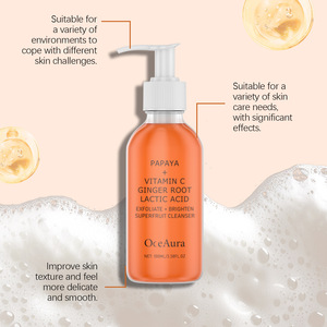 <span class=keywords><strong>Exfoliante</strong></span> <span class=keywords><strong>Facial</strong></span> de Papaya y Jengibre al por Mayor, 100mL, Crema Limpiadora Profunda con Ácido Láctico, Minimiza Poros, Sin Parabenos, Iluminadora para Todo Tipo de Piel - Product Image 2