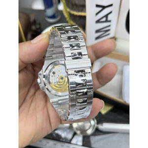 นาฬิกาข้อมือผู้ชายหรูหรา ปี 2025 ระบบจักรกล คุณภาพสูง ดีไซน์ใหม่ หน้าปัดสีขาว สายสแตนเลส สินค้าขายดี แฟชั่น ขนาด 41 มม. ผลิตในจีน - Product Image 5