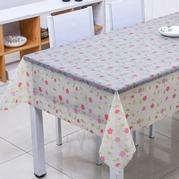 Nappe en PVC tissée florale RNPT, résistante à la chaleur, imperméable, anti-taches, personnalisable, certifiée SGS, luxe moderne pour la maison