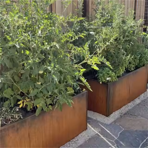 Macetas de Acero Corten Serie Metálica - Ecológicas, Venta al por Mayor, para Interiores/Exteriores, Pared/Suelo, Jardín, Hogar - Product Image 1