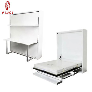 <span class=keywords><strong>Cama</strong></span> Murphy Plegable <span class=keywords><strong>Vertical</strong></span> Oculta de Madera con Escritorio y Almacenamiento, Mueble de <span class=keywords><strong>Cama</strong></span> Murphy para Dormitorio - Product Image 5