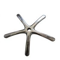 Pièces moulées sous pression en aluminium OEM, composants de moulage, poignée de porte, base de chaise, poignée de robinet avec polissage miroir et placage chrome