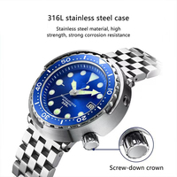 Montre de plongée pour homme, montre automatique de plongée, mouvement automatique en acier inoxydable de haute qualité, montre mécanique de plongée de luxe