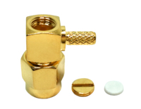 Connecteur Coaxial à Sertir Plaquée Or 50 Ohms en Laiton PTFE SMA-J-1.5 SMA-JW-1.5 SMA Mâle-Femelle pour Câbles RG174 RG316 LMR100