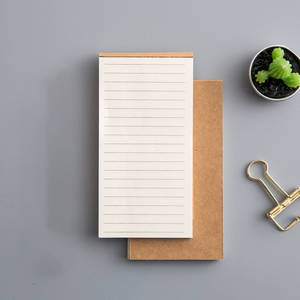 Bloc-notes personnalisé à lignes, couverture kraft A5 A6, prix d'usine, pour l'école et le bureau - Product Image 3