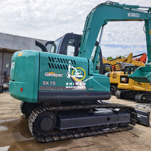 7ton kobelco รถขุดขนาดเล็กมือสอง SK75รถขุดดินพร้อมเครื่องมือผลักขุดดินมือสอง SK75 SK95 SK80โรงงานของ Shiwen - Product Image 3