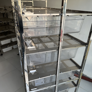 Vente en gros d'usine de luxe moderne Souris <span class=keywords><strong>Rat</strong></span> <span class=keywords><strong>Cage</strong></span> Rack 36 Tiroirs Grand support en plastique en acier inoxydable Boîte acrylique découpée au laser Simple - Product Image 3