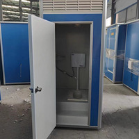 Cabine de Douche et Toilettes Portables Modernes en Conteneur, Panneaux Sandwich en Acier, Installation Facile, Garantie 1 An pour Événements Extérieurs et Parcs