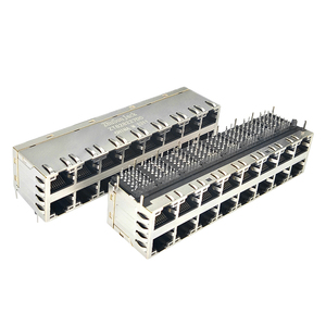 1840977-2 nhiều cổng xếp chồng lên nhau Modular Jack 1000 Base-T PoE + 2x6 RJ45 kết nối 9-1840858-4 - Product Image 3