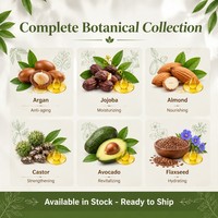 Huile naturelle de lin, d'avocat et de jojoba pressée à froid pour les cheveux secs et les soins du corps