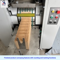 Machine à sacs en papier à fond en V auto-ajustable haute vitesse JD350 pour aliments, snacks, boulangerie, fruits secs – Fabricant de sacs en papier à base pointue écologique