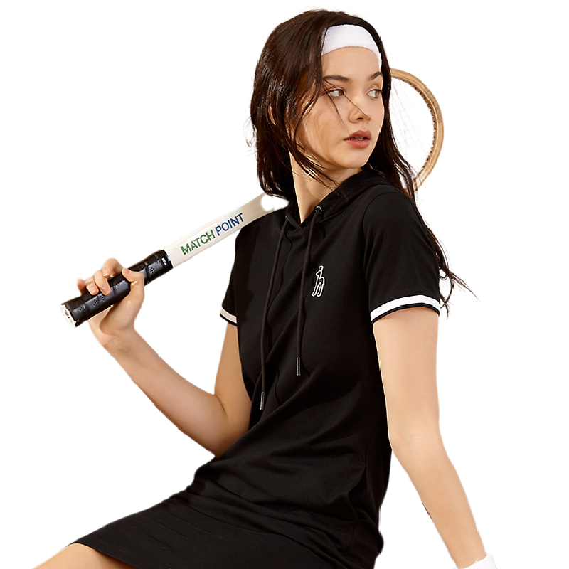 Женское повседневное Спортивное платье до колена с капюшоном и карманами