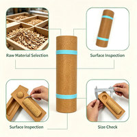 Rodillo de Yoga de Corcho Semicircular, Entrenador de Equilibrio Antideslizante, Herramienta de Rehabilitación y Fitness, OEM Personalizado