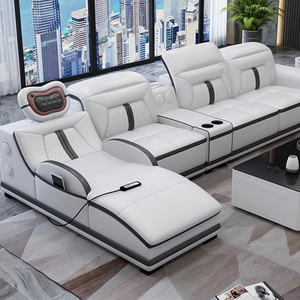 Divano combinato elettrico multifunzionale in pelle di lusso alla moda - Product Image 2