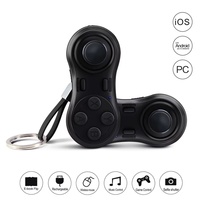 Mini manette de jeu sans fil BT avec volant, moteur de vibration, bouton Turbo, gyroscope six axes et support pour smartphone/PC