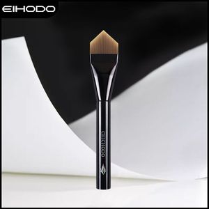 Pinceau de fond de teint Chichodo à tête plate, fibres synthétiques, manche en acrylique, outil de maquillage pour anticernes - Product Image 1