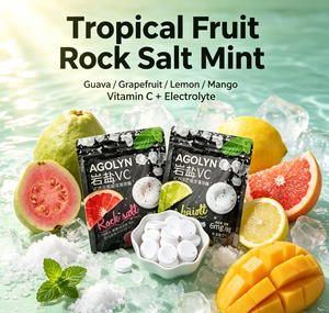 Bonbons à la menthe au sel de roche en gros, sans sucre, enrichis en vitamine C, saveurs goyave, pamplemousse, citron, mangue, certifiés <span class=keywords><strong>Halal</strong></span>, prix usine - Product Image 1