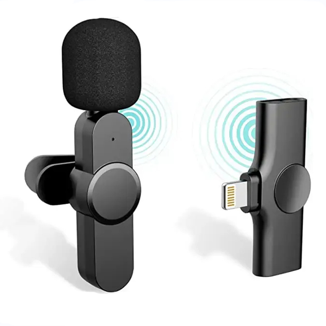 K11 Tooya Lavalier Wireless Microphone 1T1 Automatic Noise Reduction & Cancelling LED Lights Omni-directional Portable Design