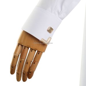 Nueva llegada: Kandura transpirable y elegante para hombre, ropa blanca de manga larga para oración y vestidos blancos tipo Jubba con botones metálicos. - Product Image 5