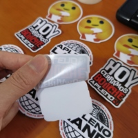 Autocollant en vinyle adhésif imperméable et résistant à l'huile avec logo personnalisé, forme hexagonale, imprimé UV, respectueux de l'environnement, pour l'emballage alimentaire